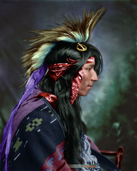 Colors For A Bygone Era Colorized American Cree Indian Ca 1915 17