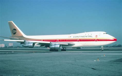 1972 The Boeing 747 124 Of Continental Airlines N26863 Cnln 1973564