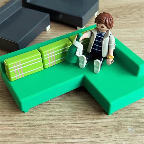 Playmobil And Dollhouse Corner Couch L By Alex Knight 3d Download