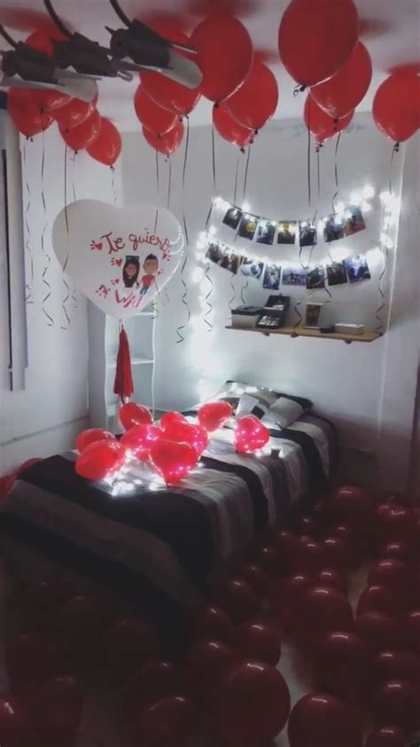 Sorpresa en el cuarto de tu novio Regalos de cumpleaños para novio Ideas sorpresa de