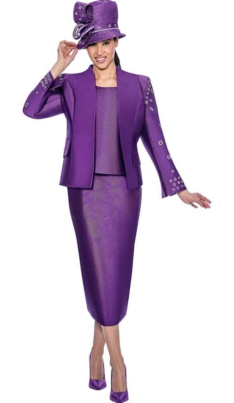 Gmi G6333 Purple Church Suits Fall 2017 Women Church Suits Church Suits And Hats Church Suits