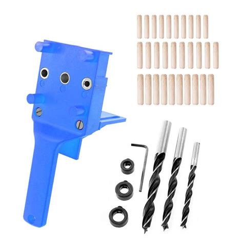 Pocket Hole Jig Drill Handheld Dowel Woodworking Jig Drilling Guide Tools In Woodworking