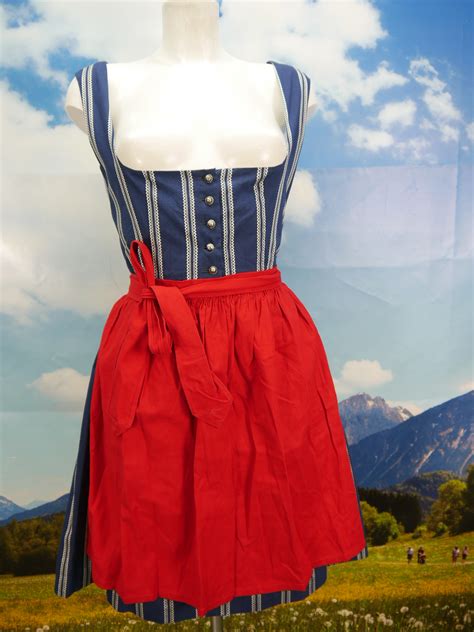 hand sewn balcony with beautiful weave pattern sweet dirndl with apron size 40 traditional