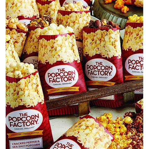 The Popcorn Factory Multi Flavor Popcorn Sampler 18 Individual Bags