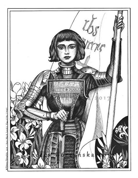 St Joan Of Arc Fine Art Print 5x7 Etsy Joan Of Arc Saint Joan Of