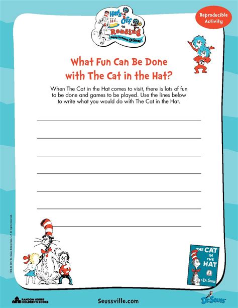 Cat In The Hat Worksheets
