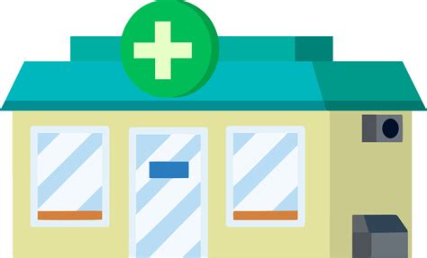 Pharmacy building. Medicine and pharmacology. Treatment of people with