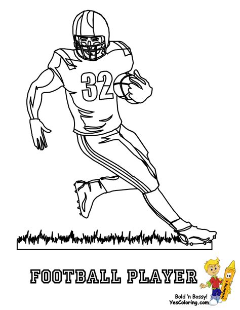 The soccer ball is usually black and white in color, but you can color it any way encourage your child's creativity by helping him color the image of a goalkeeper diving to save a goal. Gutsy American Football Coloring Pages | Quarterback ...