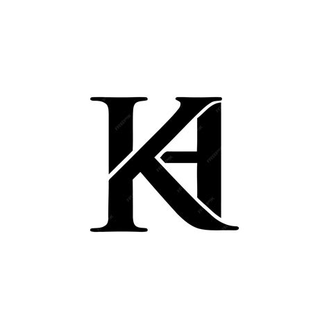 Premium Vector Kh Logo