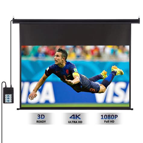 Projector Screen 120 Inch Excelvan Hd Portable Projection Screen With