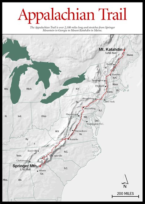 Sherpa Guides North Carolina Mountains Appalachian Trail Map