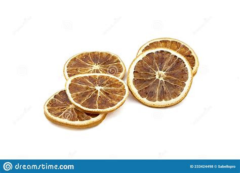 Dried Orange Fruit Slices Isolated On White Stock Photo Image Of