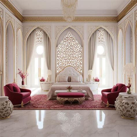 Premium Photo Luxury Arabian Master Bedroom