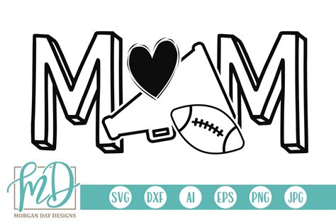 Cheer Mom SVG Graphic by Morgan Day Designs - Creative Fabrica
