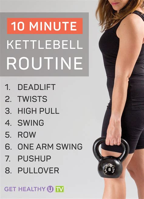 10 Minute Kettlebell Routine Get Healthy U Tv Kettlebell Routines