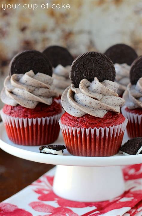 Oreo Red Velvet Cupcakes - Your Cup of Cake