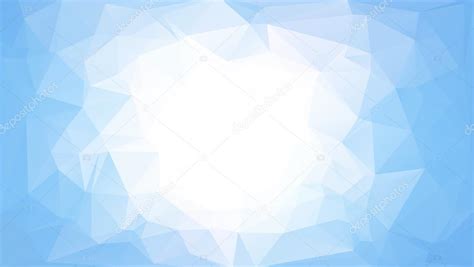 Blue White Light Polygonal Mosaic Background Vector Illustration