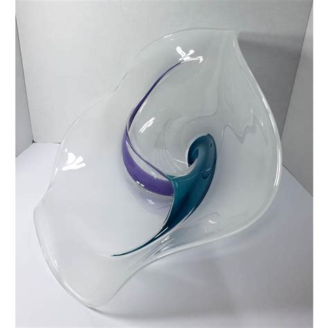 Barry Entner Emerging Form Cornucopia Art Glass Sculpture Chairish