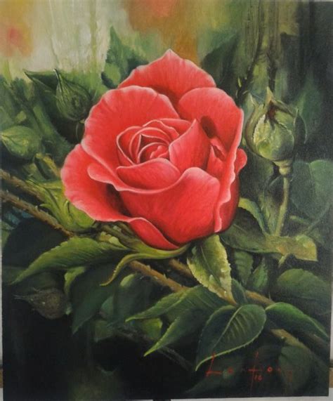 See more of cara melukis step by step online on facebook. Jual Lukisan Bunga Mawar Merah di lapak MangTrisni ...