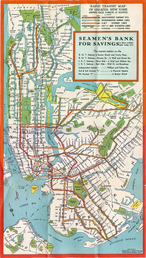 Manhattan New York Subway Map 1930 Subway Map Of Manhattan New York