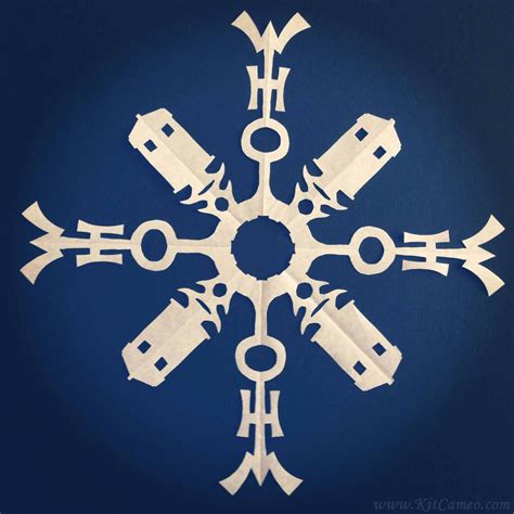Dr Who Paper Snowflake Pattern Paper Snowflakes Doctor Who Doctor