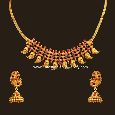 Mango Design Traditional Necklace 1600×1600 With Images Gold Necklace Designs Gold