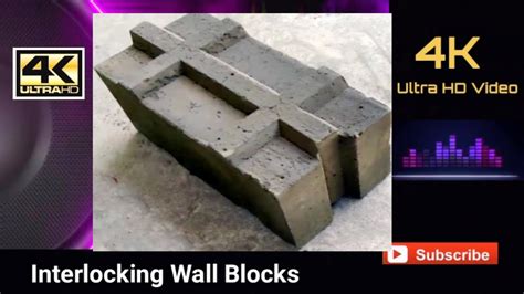 Interlocking Wall Blockinterlocking Brick Youtube