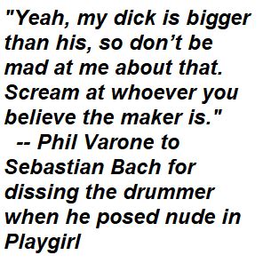 PENIS WARS Phil Varone Reflects On Sebastian Bachs Decade Old Tweets