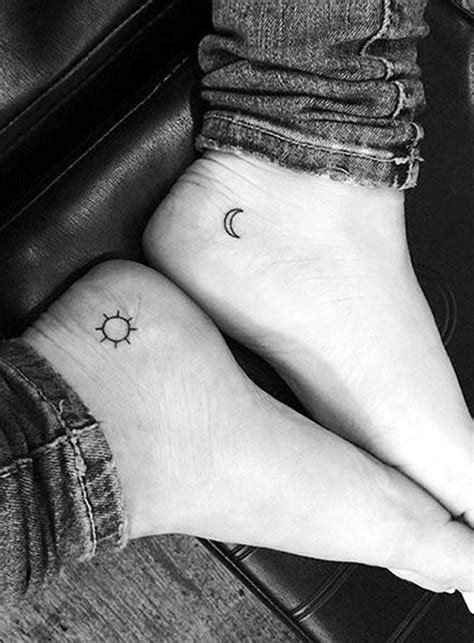 Sun And Moon Tiny Tattoos