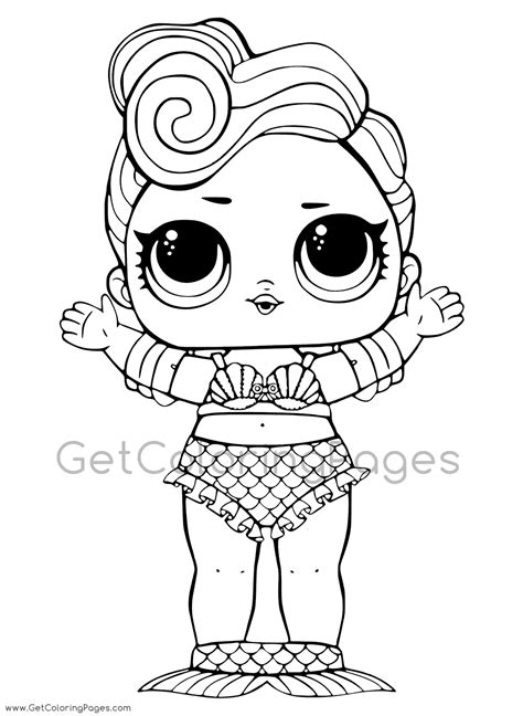 Merbaby Lol Doll Coloring Page Coloring Pages