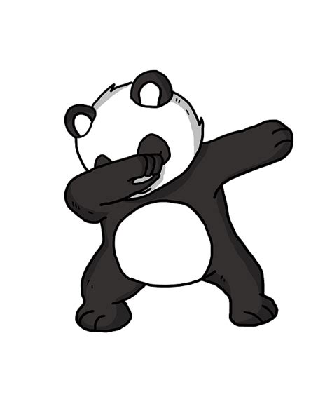Dab Panda Png Cartoon Clipart Large Size Png Image Pi