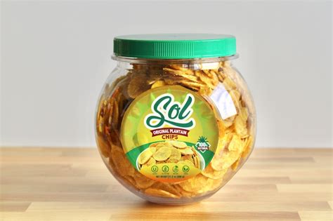Sol Original Plantain Chips Slightly Salted Plantain Chips Banana Chips