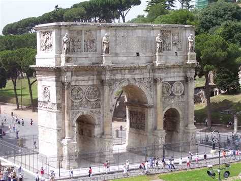 Filethe Arch Of Constantine Roman Forum Rome Wikimedia Commons