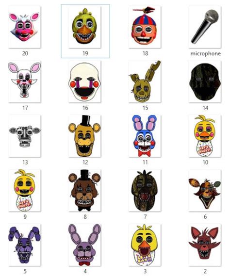 Five Nights At Freddys Masks Fnaf For Birthdays Or Etsy