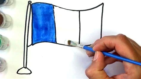 Como Dibujar La Bandera De Francia Youtube