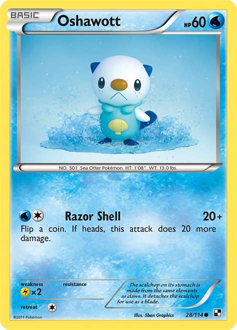 Maybe you would like to learn more about one of these? Oshawott (Black & White BLW 28) — PkmnCards