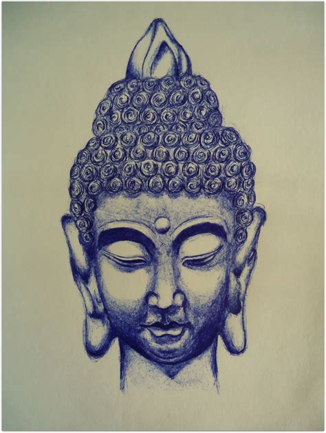 Buddha Face Sketch At Explore Collection Of Buddha