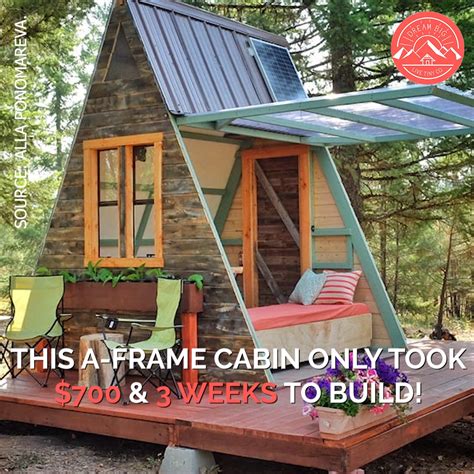 Tiny A Frame Cabin Built By Couple For Just 700—in Only 3 Weeks Artofit