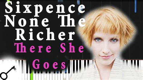 sixpence none the richer there she goes [piano tutorial] synthesia passkeypiano youtube
