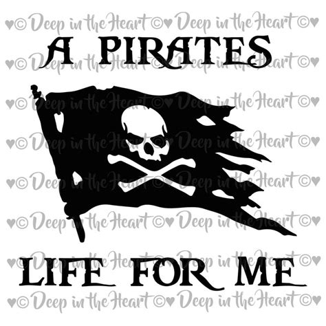 A Pirates Life For Me Pirate Flag Svg Dxf Png Jpeg Etsy Pirate Flag