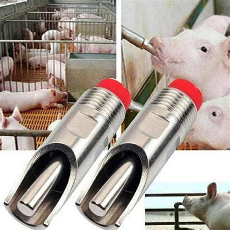 Shulemin Pig Waterer Pig Swine Hog Sheep Livestock Stainless Steel