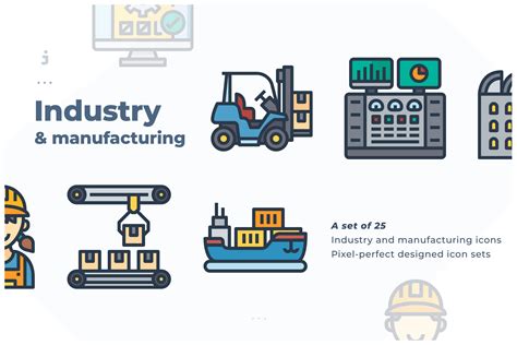 211 Manufacturing Icon Images At