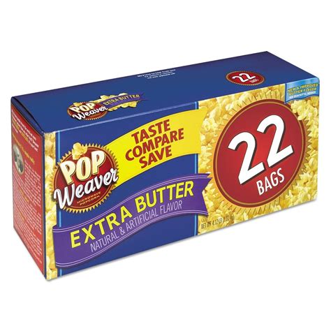 Pop Weaver Extra Butter Popcorn 22 Ct Shipt