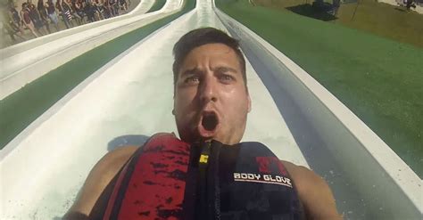 Man Goes Down Water Slide Backward Regrets It Immediately Smartphone Photography Smartphone