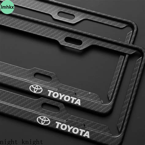 Kth0868 Toyota Carbon Fiber Pattern License Plate Protection Frame