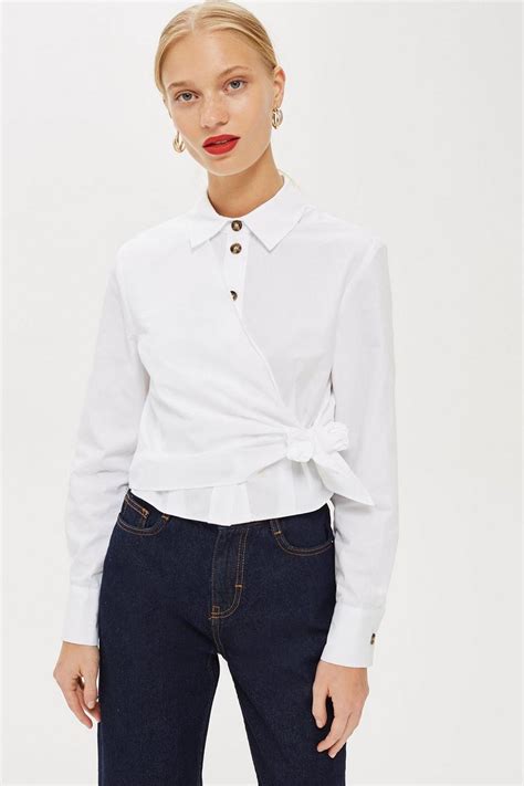 20 Camisas Blancas De Mujer Zara Mango Massimo Duti Pull And Bear