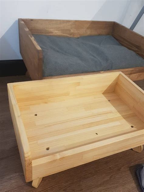 Wooden Dog Bed Pure Wood Cat Bed With Removable Etsy