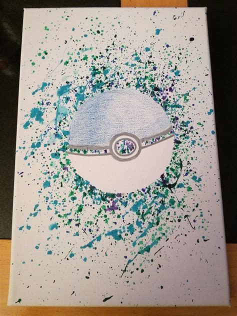 This quirky bestie of the darbie sisters has a style all her own, from kawaii cuties to paint. Pokéball splatter paint canvas art for Pokémon theme ...
