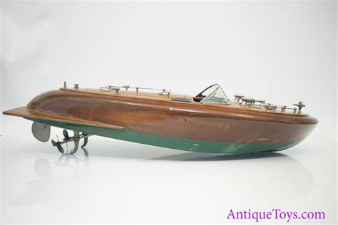 Vintage Ito Lacquered Wood Twin Model Boat Sold