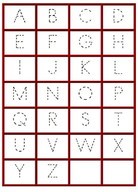 Kindergarten Worksheets Alphabet